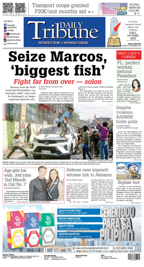 Cover of Daily Tribune (Philippines)