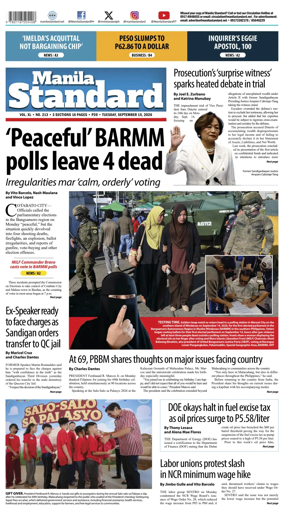 Cover of Manila Standard