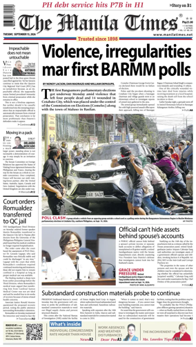 Cover of The Manila Times