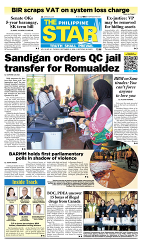 Cover of The Philippine Star