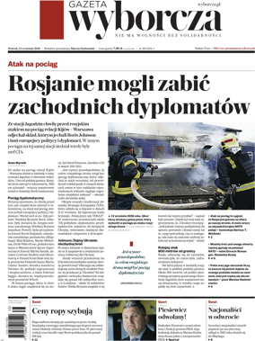 Cover of Gazeta Wyborcza Stoleczna