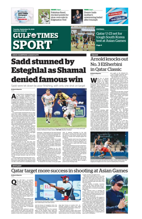 Cover of Gulf Times Sport