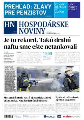Cover of Hospodarske noviny