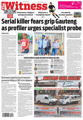 Cover of The Witness (South Africa)