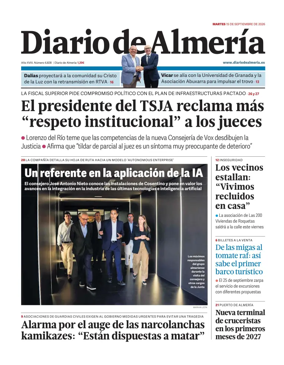 Cover of Diario de Almeria