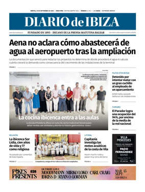 Cover of Diario de Ibiza