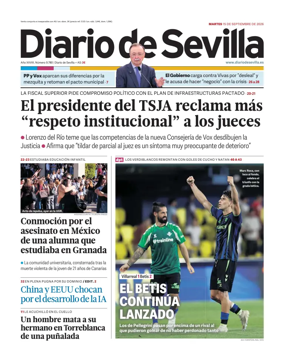 Cover of Diario de Sevilla