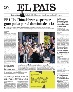 Cover of El Pais Madrid
