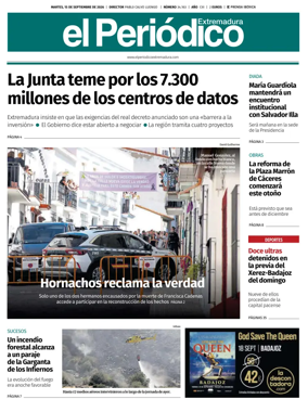 Cover of El Periodico Extremadura