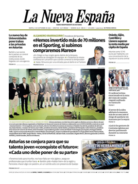 Cover of La Nueva Espana (Occidente)