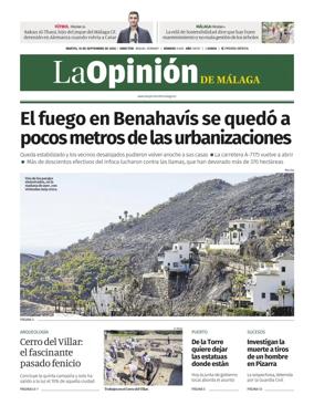 Cover of La Opinion de Malaga