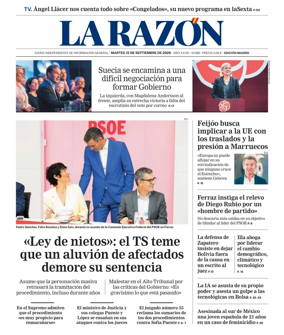Cover of La Razon (Madrid)