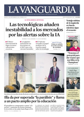 Cover of La Vanguardia