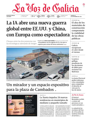 Cover of La Voz de Galicia (Arousa)