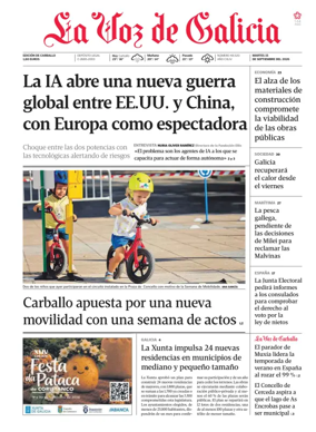Cover of La Voz de Galicia (Carballo)