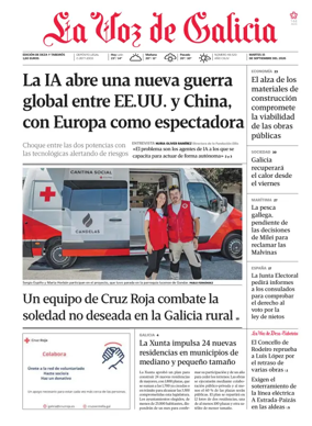 Cover of La Voz de Galicia (Deza)