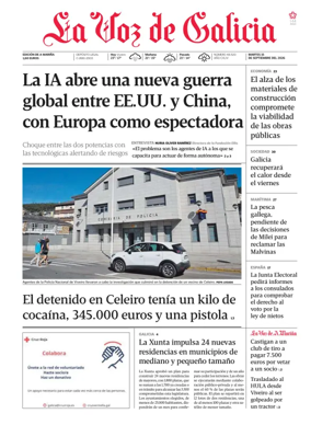 Cover of La Voz de Galicia (Viveiro)