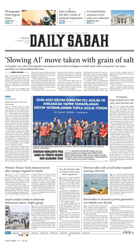 Cover of Daily Sabah (Turkey)