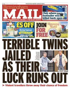 Cover of Birmingham Mail