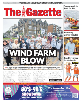 Cover of Blackpool Gazette