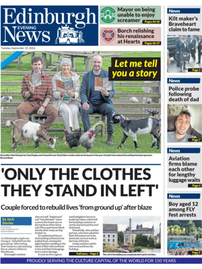 Cover of Edinburgh Evening News