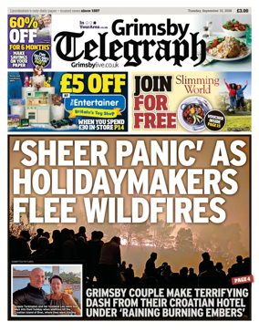 Cover of Grimsby Telegraph