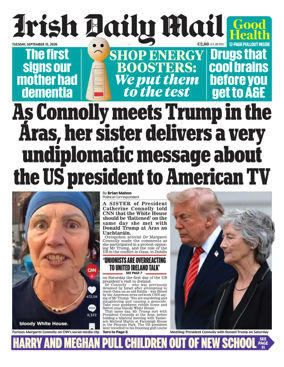 Cover of Irish Daily Mail