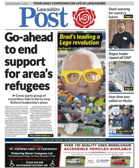 Cover of Lancashire Evening Post