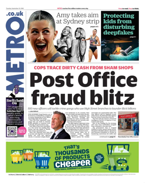 Cover of Metro (UK)