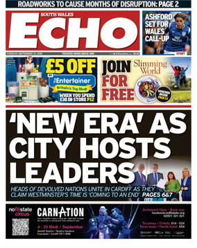 Cover of South Wales Echo