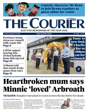 Cover of The Courier & Advertiser (Angus and Dundee)