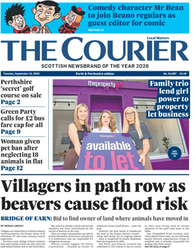 Cover of The Courier & Advertiser (Perth and Perthshire Edition)