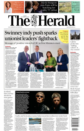Cover of The Herald (Scotland)