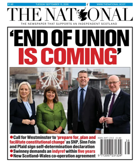 Cover of The National (Scotland)