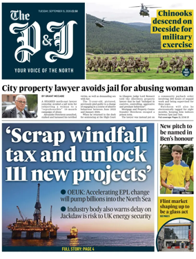 Cover of The Press and Journal (Aberdeen and Aberdeenshire)