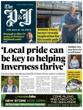 Cover of The Press and Journal (Inverness Highlands and Islands)