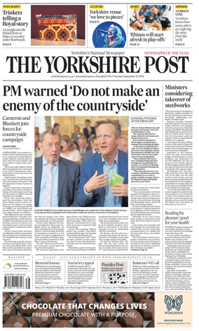 Cover of Yorkshire Post