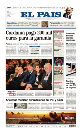 Cover of El Pais (Uruguay)