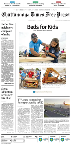 Cover of Chattanooga Times Free Press