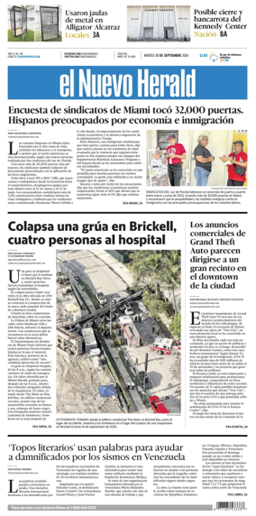 Cover of El Nuevo Herald