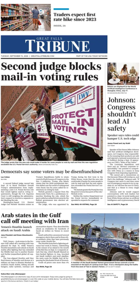 Cover of Great Falls Tribune