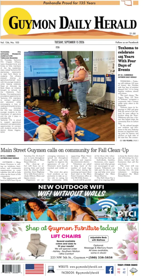 Cover of Guymon Daily Herald