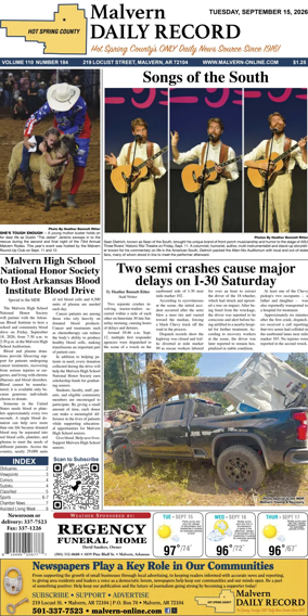 Cover of Malvern Daily Record