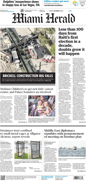 Cover of Miami Herald