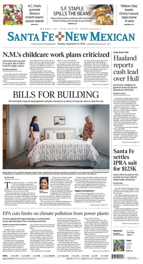 Cover of Santa Fe New Mexican