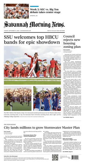 Cover of Savannah Morning News