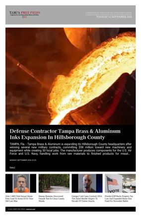 Cover of Tampa Free Press