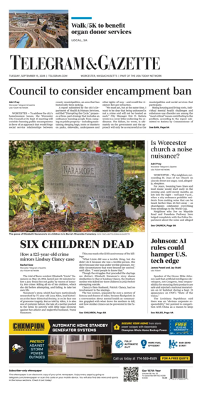 Cover of Telegram & Gazette