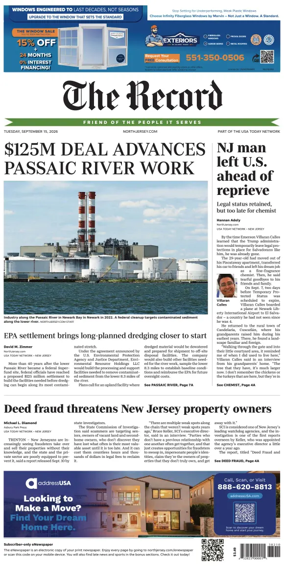 Cover of The Bergen Record