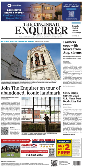 Cover of The Cincinnati Enquirer